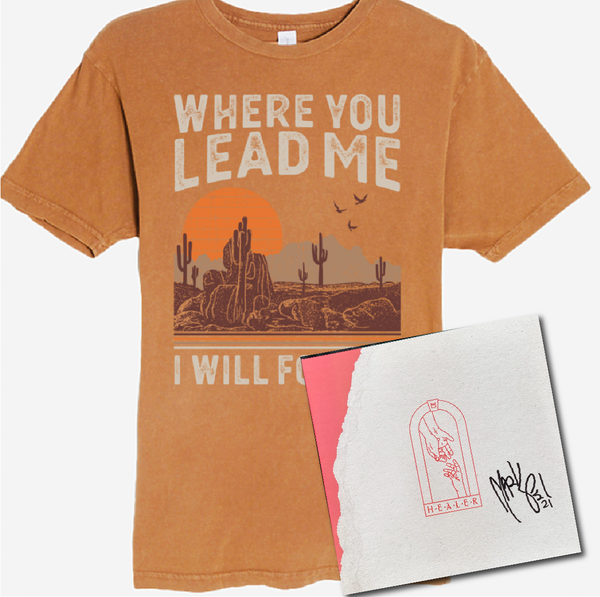 Signed Deluxe Healer Vinyl with 2X Desert Road Shirt Combo