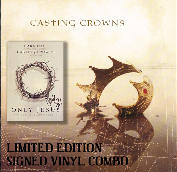Mark Hall Autographed "Only Jesus Devotional" & "Casting Crowns Vinyl" Combo
