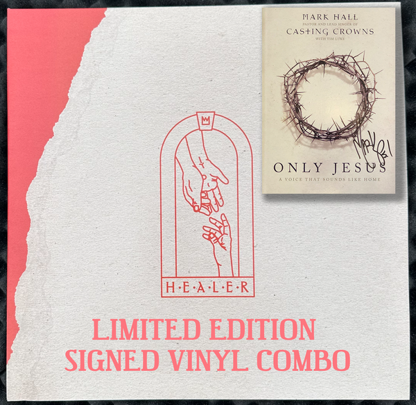 Mark Hall Autographed "Only Jesus Devotional" & "Healer Deluxe Vinyl" Combo